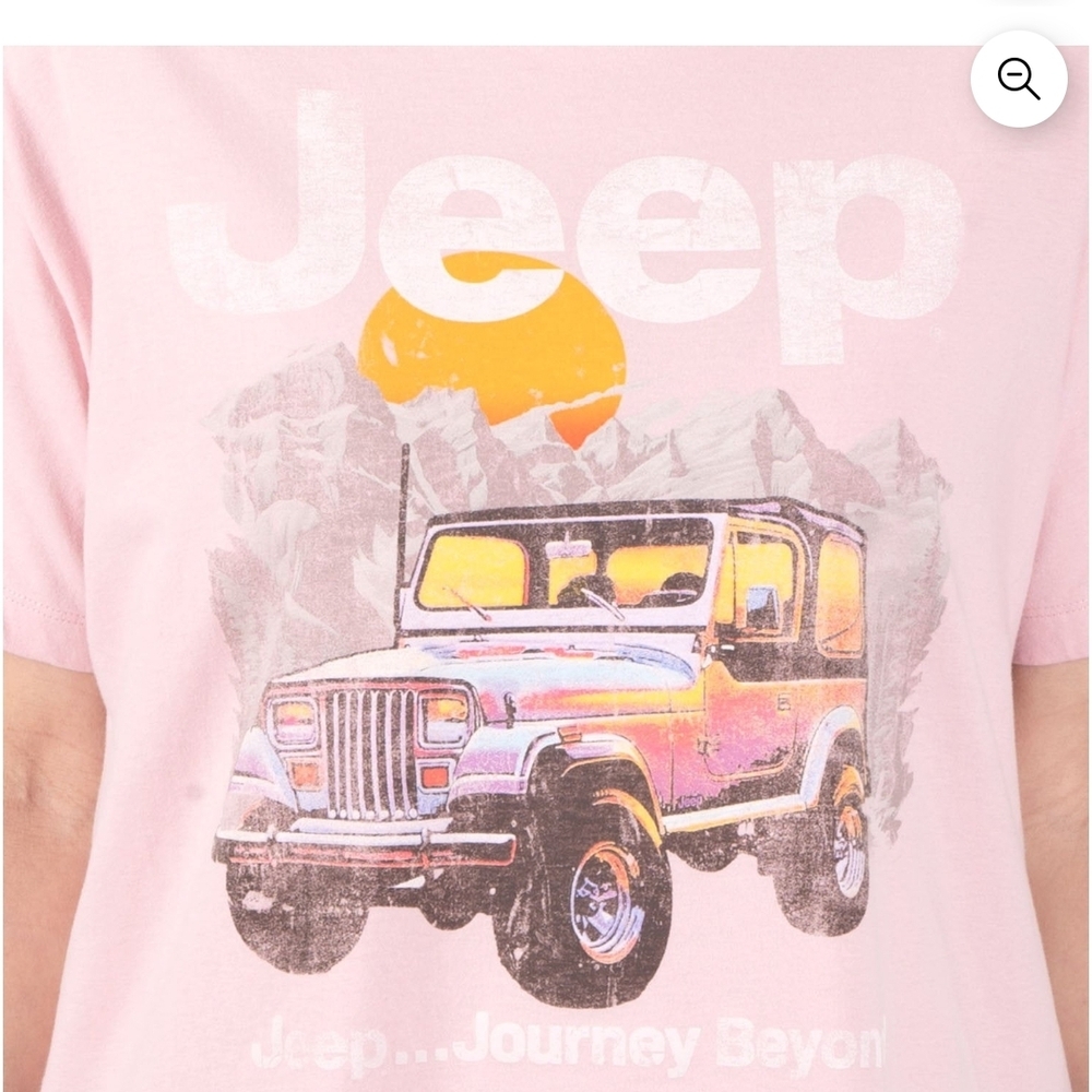 Jeep Pink Graphic Short Sleeve Tee - NEW